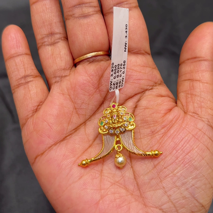 Anu Jewellers 3.43gms Pendent 22K Yellow Gold