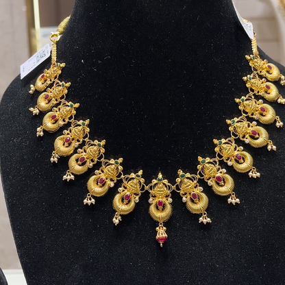 SOUTH INDIA 22.246gms NECKLACE 22K Yellow Gold