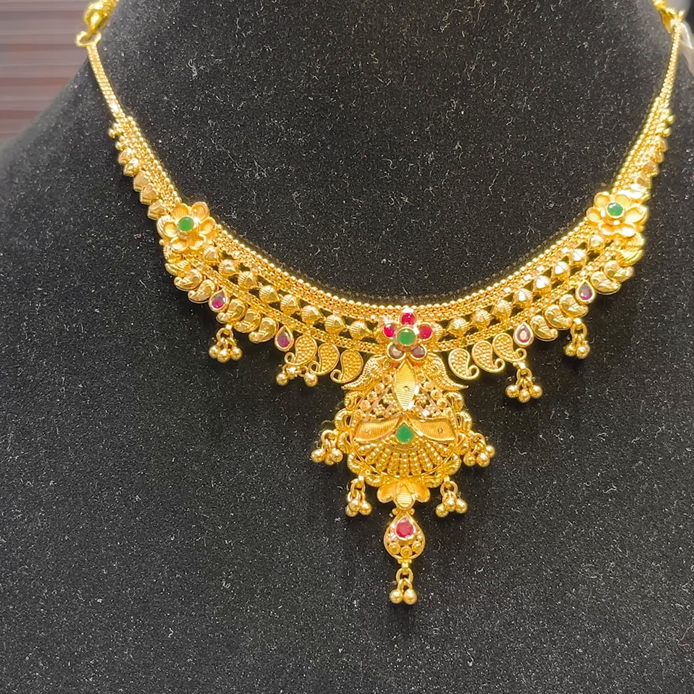 SOUTH INDIA 18.182gms NECKLACE 22K Yellow Gold