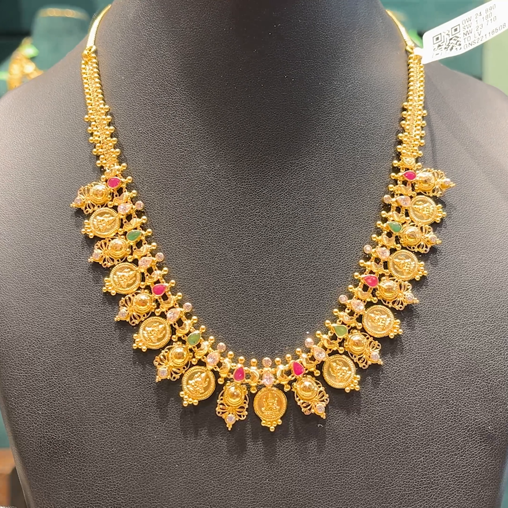 Chennai Shopping Mall 23.71gms NECKLACE 22K Antique