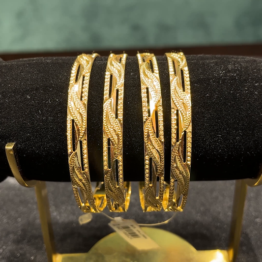 CMR 60.842gms BANGLES 22K Yellow Gold