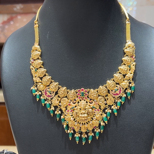 MUKUNDA JEWELLERS 30.793gms NECKLACE 22K Nakshi