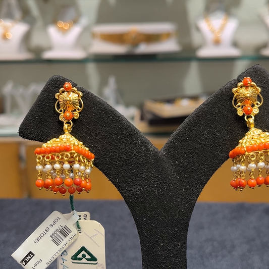 Anu Jewellers 11.38gms EARRINGS 22K Yellow Gold