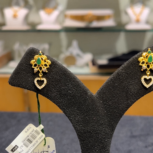 Anu Jewellers 3.04gms EARRINGS 22K Yellow Gold