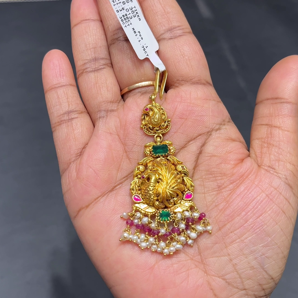 RS BROTHERS 8.013gms Papitabilla 22K Yellow Gold