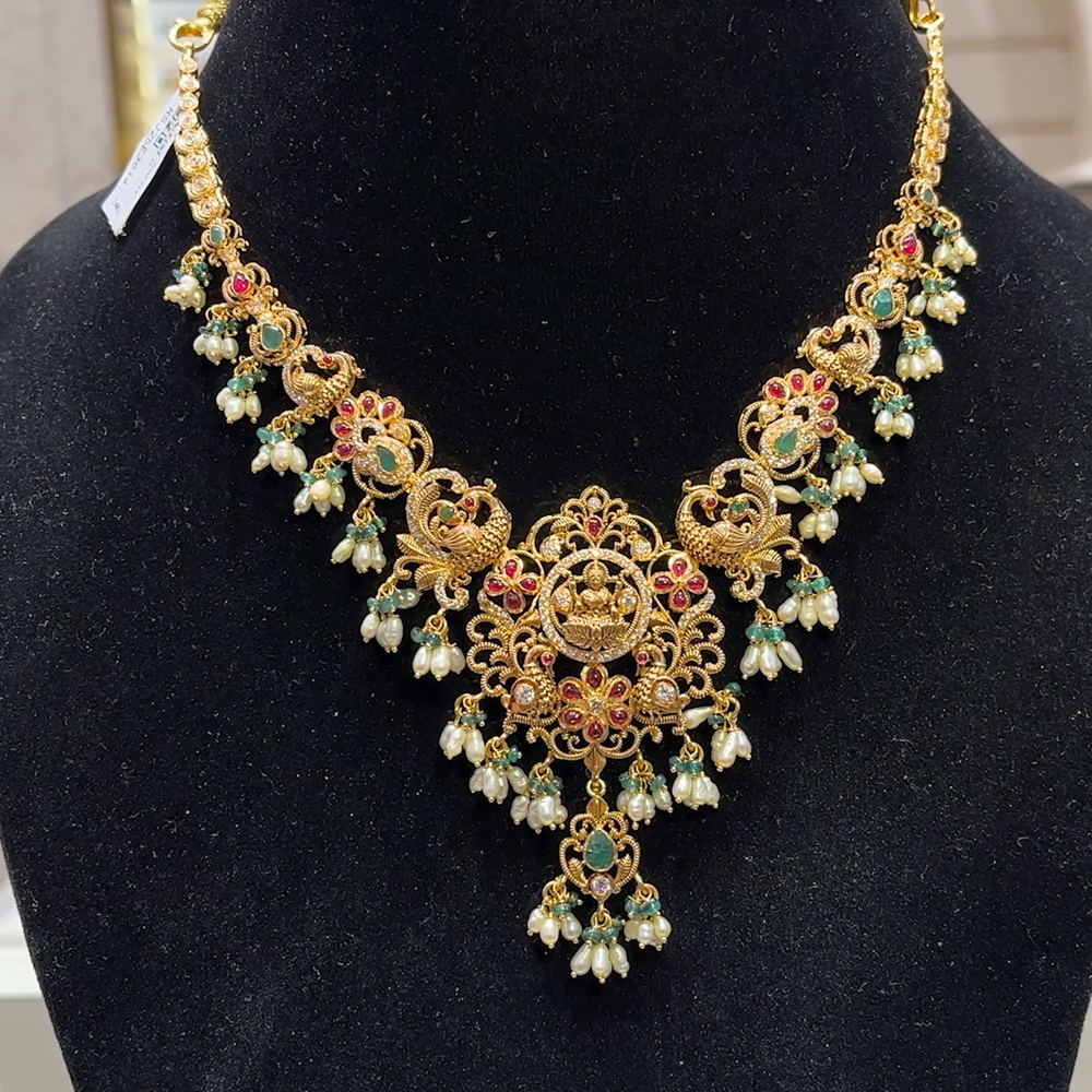 SOUTH INDIA 32.32gms NECKLACE 22K Yellow Gold