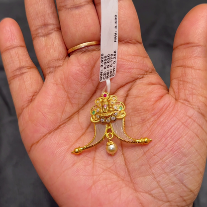 Anu Jewellers 3.43gms Pendent 22K Yellow Gold