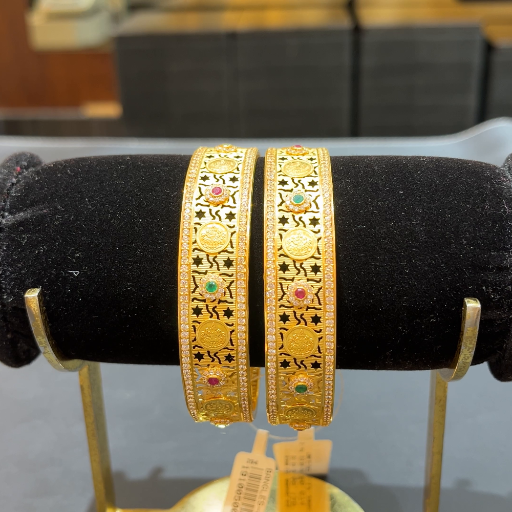 SOUTH INDIA 46.674gms BANGLES 22K Yellow Gold