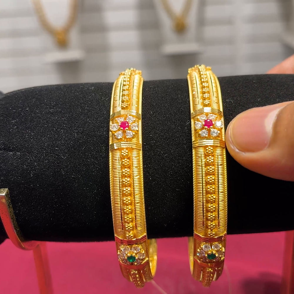 SOUTH INDIA 36.666gms BANGLES 22K Yellow Gold