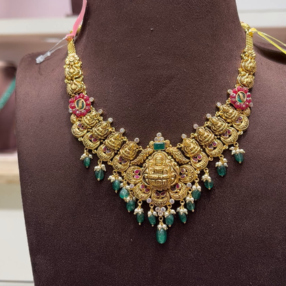 SwarnaKanchi 22.58gms NECKLACE 22K Yellow Gold