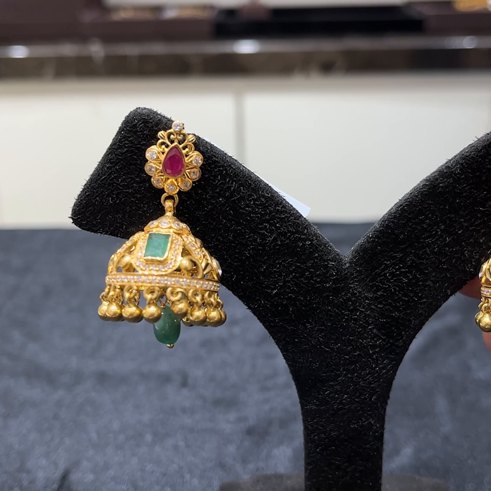 MUKUNDA JEWELLERS 21.97gms EARRINGS 22K Yellow Gold