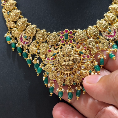 MUKUNDA JEWELLERS 30.793gms NECKLACE 22K Nakshi