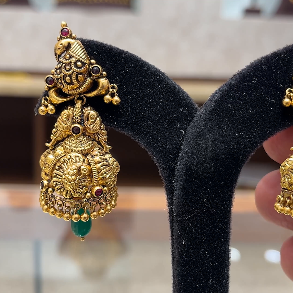 Chennai Shopping Mall 17.225gms EARRINGS 22K Yellow Gold