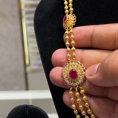 SOUTH INDIA 26.077gms NECKLACE 22K Yellow Gold