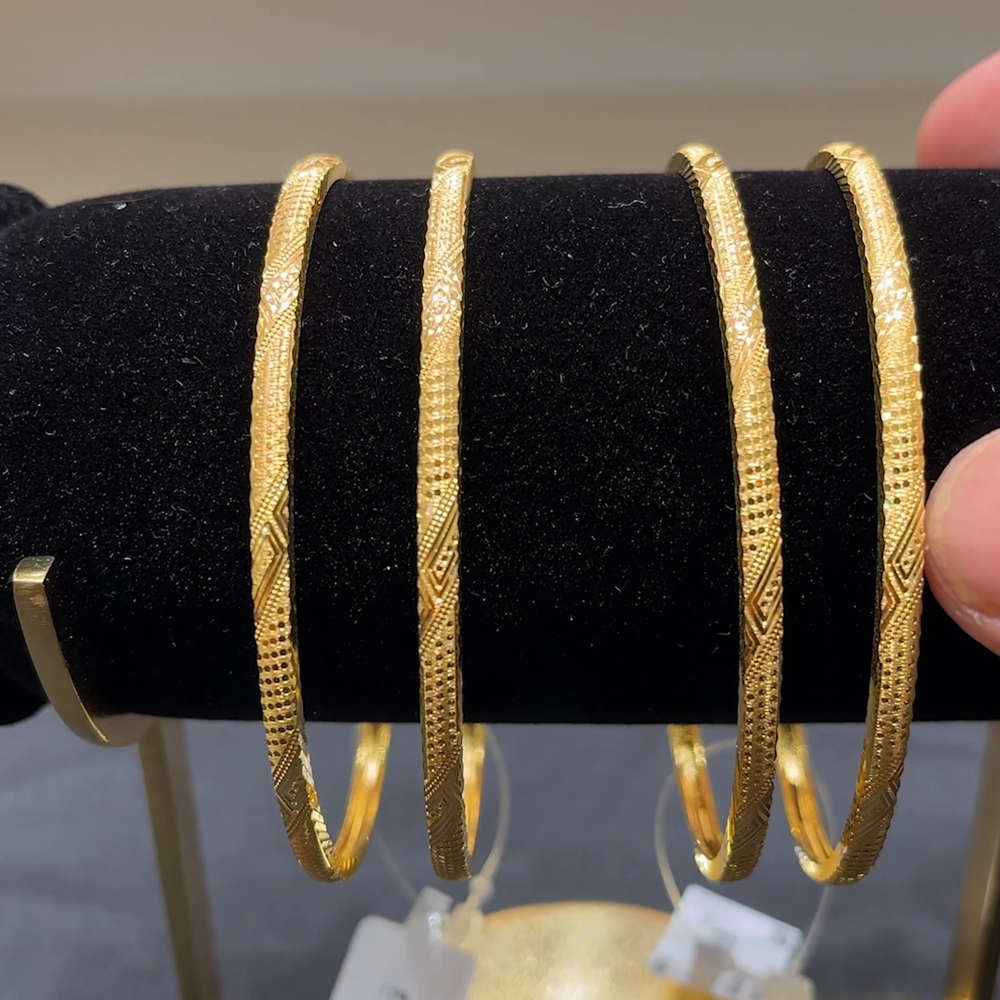 Anu Jewellers 16.337gms BANGLES 22K Yellow Gold