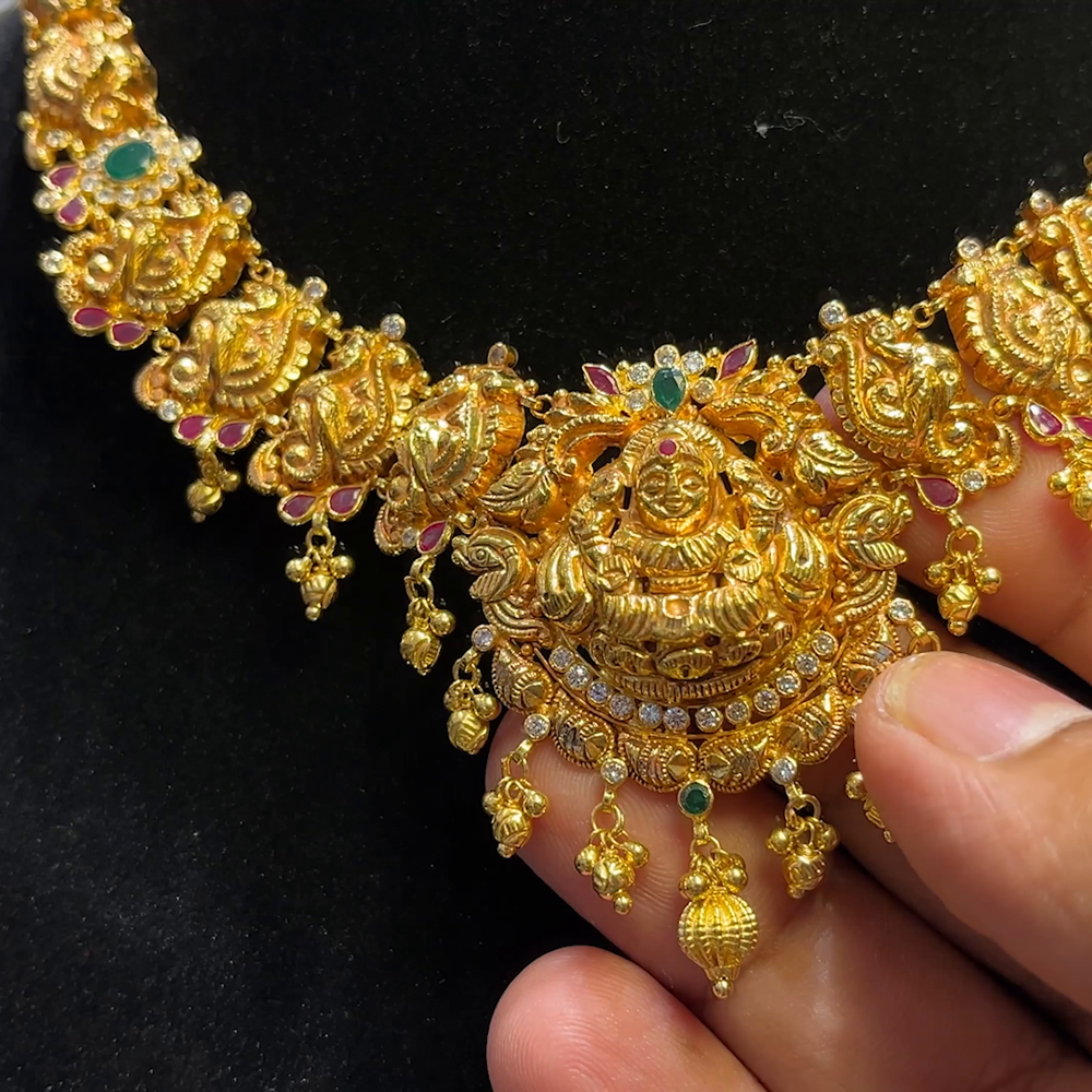 SOUTH INDIA 21.228gms NECKLACE 22K Yellow Gold