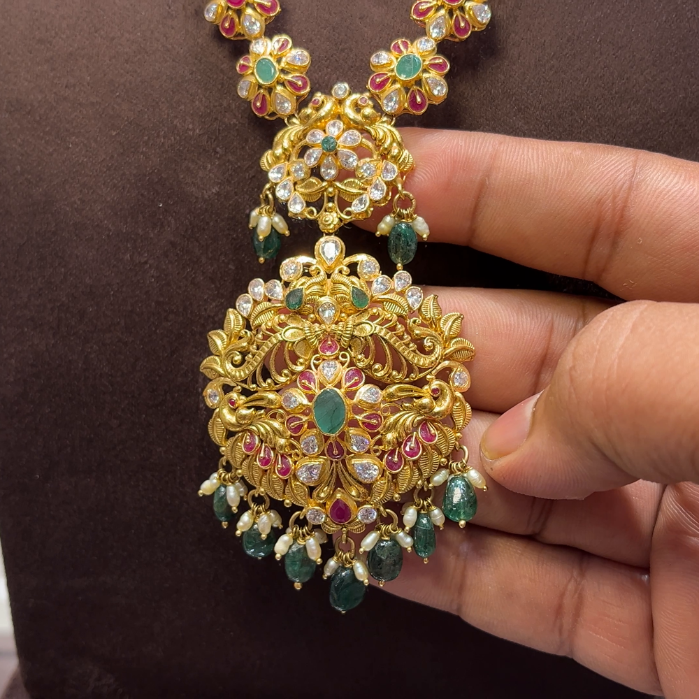 SwarnaKanchi 47.937gms HARAMS 22K Yellow Gold