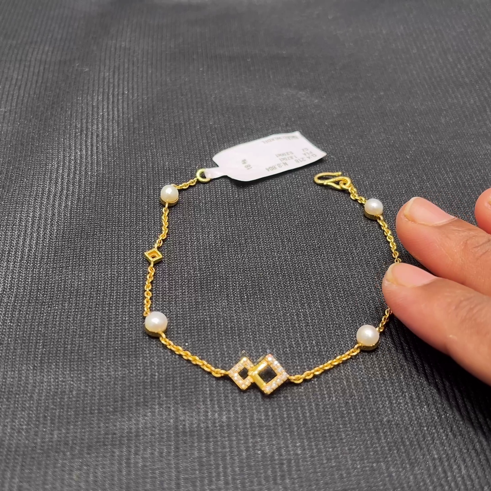 Anu Jewellers 3.804gms Bracelets 22K Yellow Gold