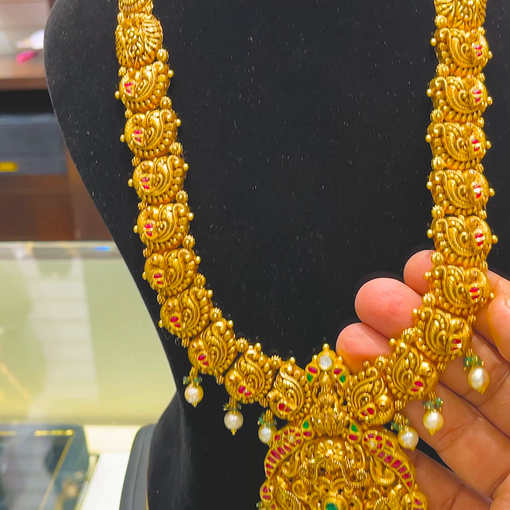 SOUTH INDIA 74.877gms HARAMS 22K Yellow Gold