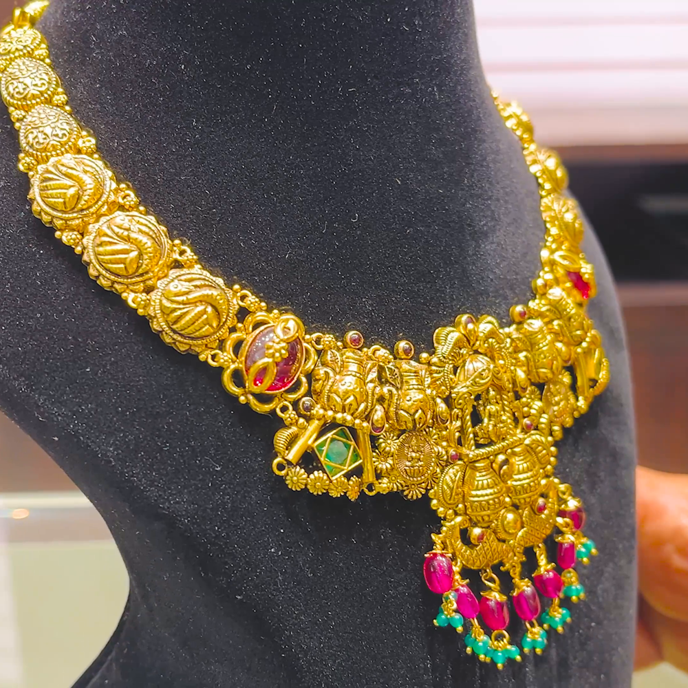 SOUTH INDIA 31.174gms NECKLACE 22K Yellow Gold