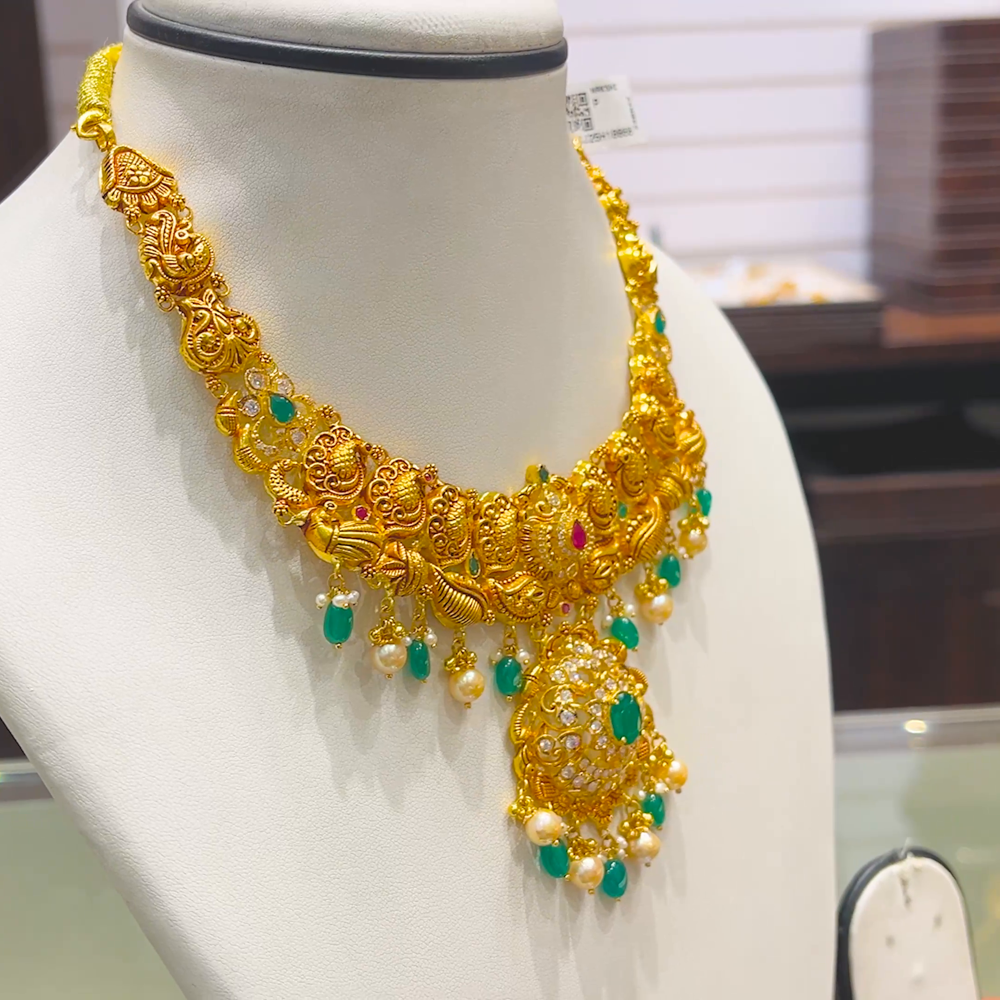 SOUTH INDIA 33.91gms NECKLACE 22K Yellow Gold