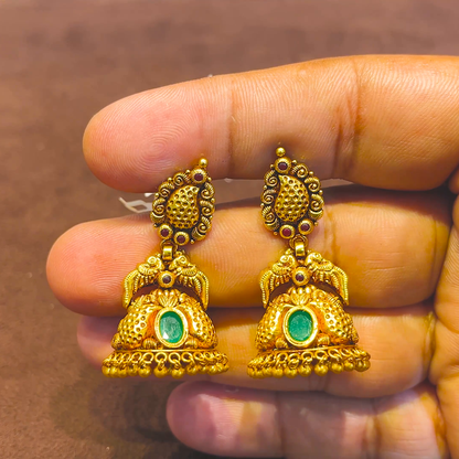 SRI RAM 12.194gms EARRINGS 22K Yellow Gold