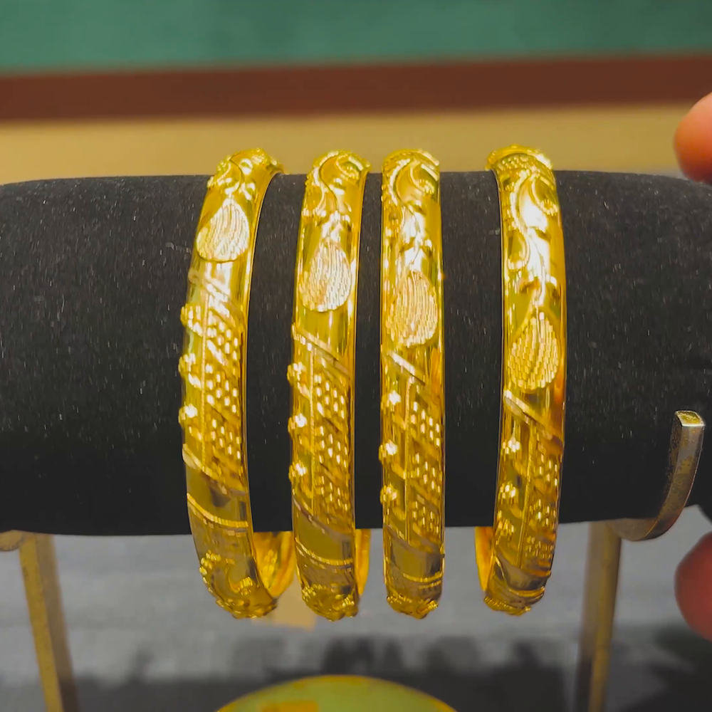 CMR 43.945gms BANGLES 22K Yellow Gold