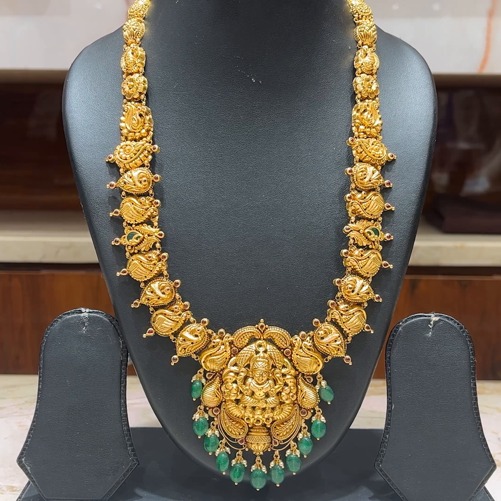 MUKUNDA JEWELLERS 58.435gms HARAMS 22K Antique