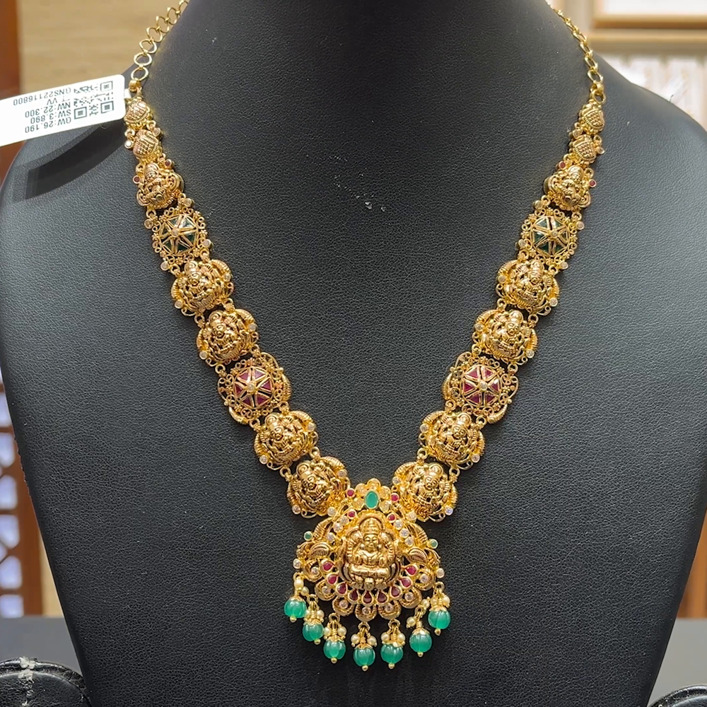 Chennai Shopping Mall 22.3gms NECKLACE 22K Antique