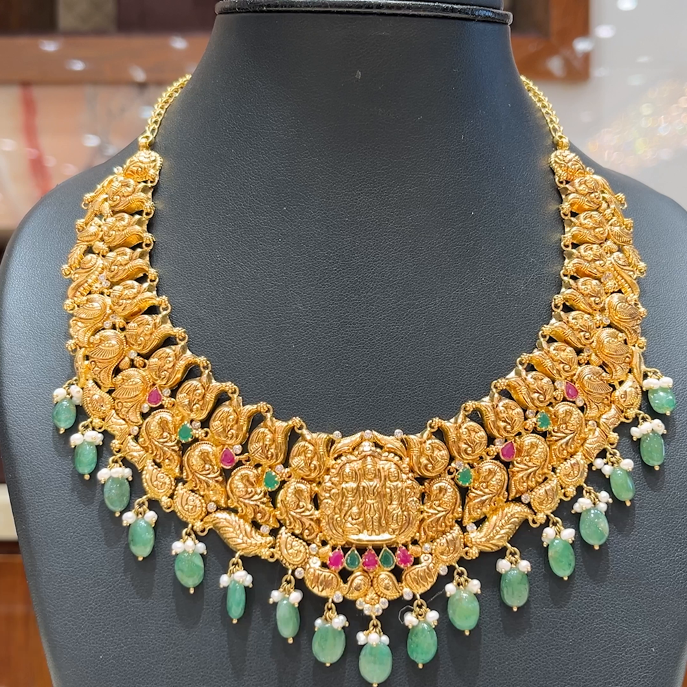 MUKUNDA JEWELLERS 41.786gms NECKLACE 22K Antique