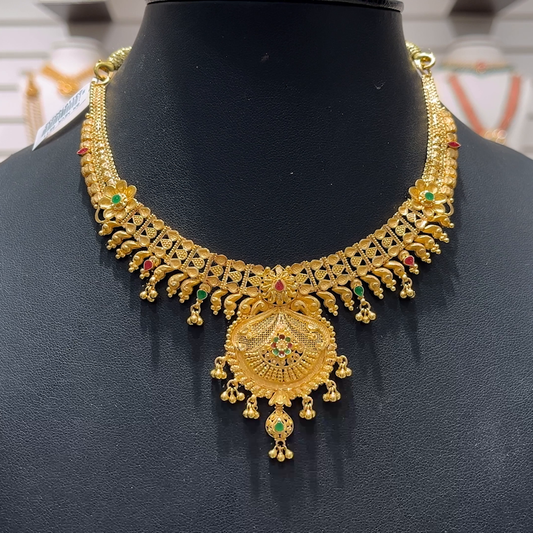 SOUTH INDIA 24.938gms NECKLACE 22K Yellow Gold