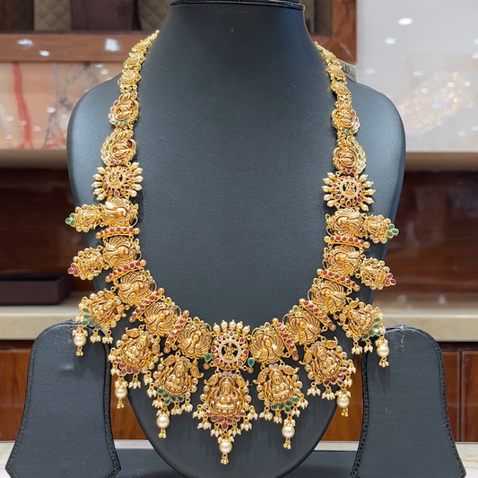 MUKUNDA JEWELLERS 80.619gms HARAMS 22K Antique