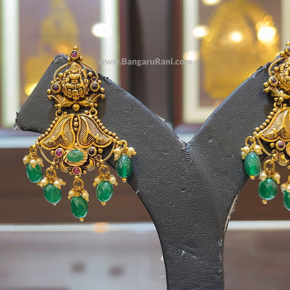 CMR 12.76gms EARRINGS 22K Antique