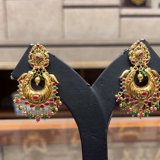 Chennai Shopping Mall 13.53gms EARRINGS 22K Antique