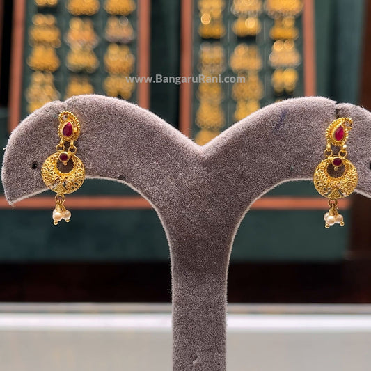 3.242gms EARRINGS 22K Yellow Gold