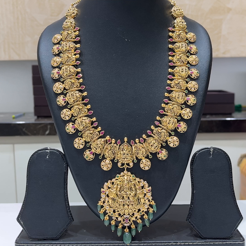 MUKUNDA JEWELLERS 90.204gms HARAMS 22K Antique