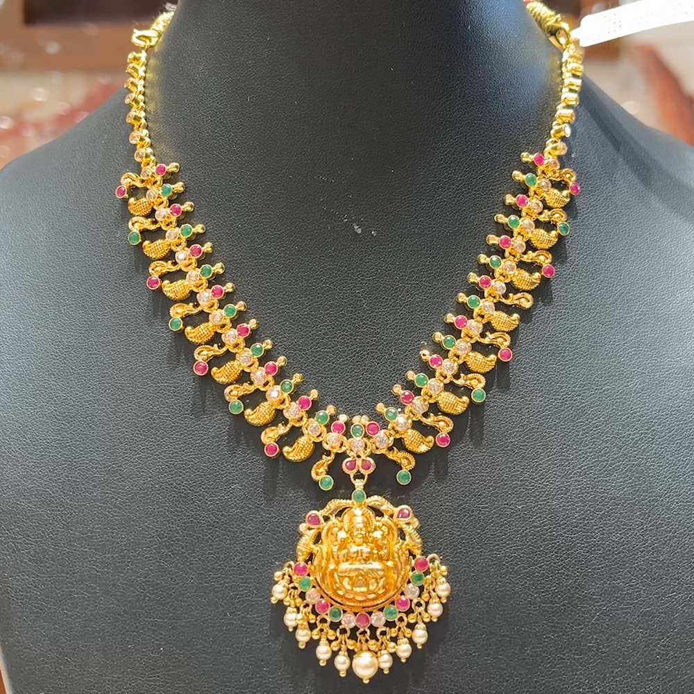 MUKUNDA JEWELLERS 23.93gms NECKLACE 22K Antique