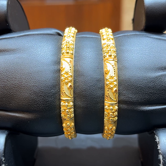 Chennai Shopping Mall 25.3gms BANGLES 22K Yellow Gold