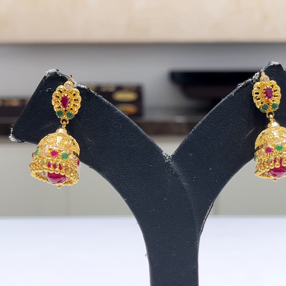 MUKUNDA JEWELLERS 10.305gms EARRINGS 22K Yellow Gold