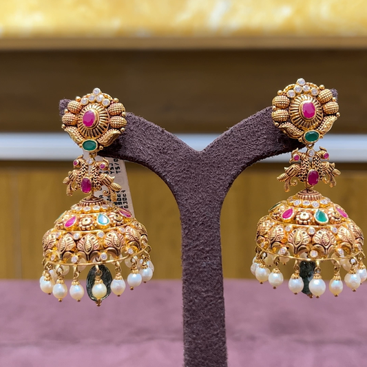 MUKUNDA JEWELLERS 24.314gms EARRINGS 22K Yellow Gold