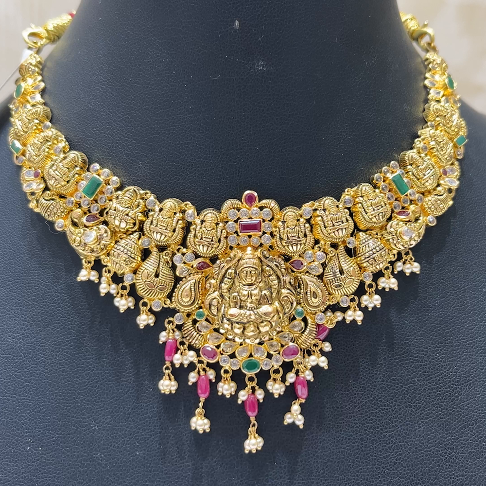 MUKUNDA JEWELLERS 22.22gms NECKLACE 22K Antique