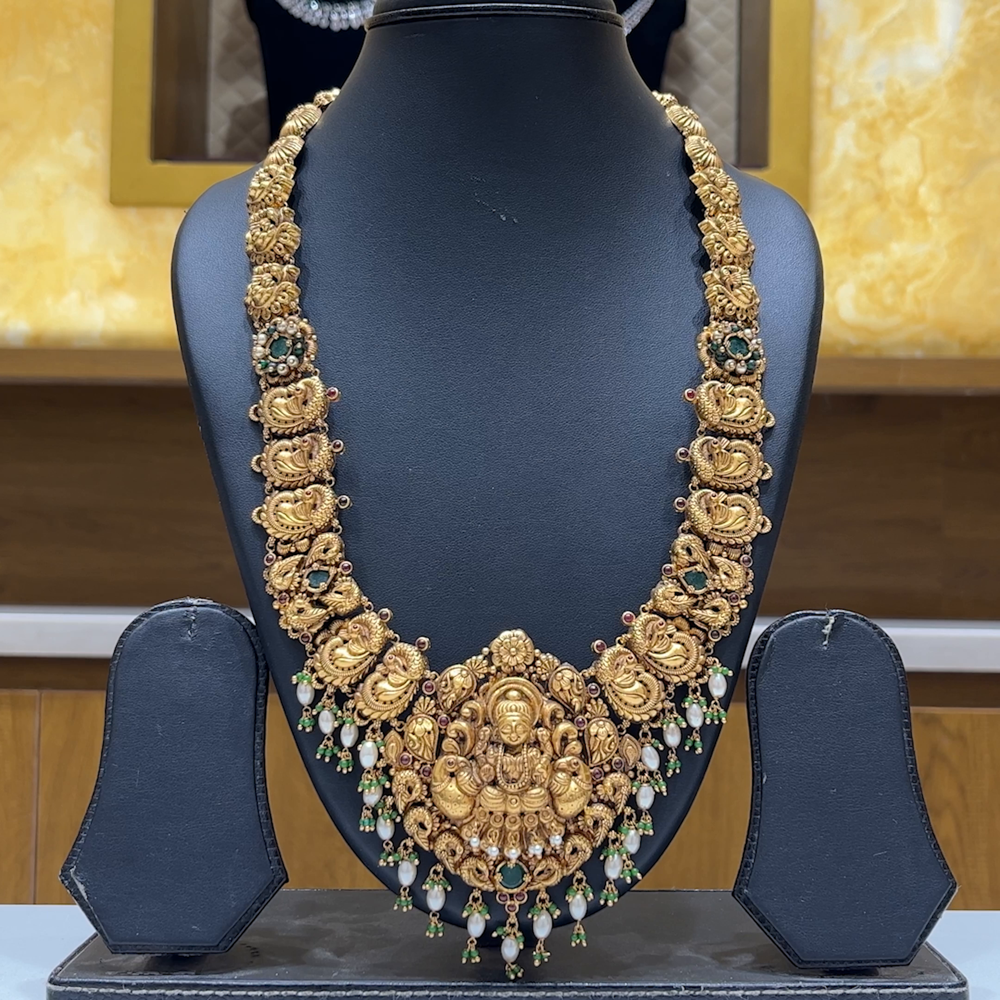 MUKUNDA JEWELLERS 70.958gms HARAMS 22K Antique