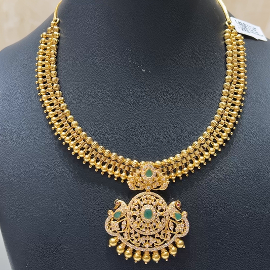 MUKUNDA JEWELLERS 46.192gms NECKLACE 22K Antique