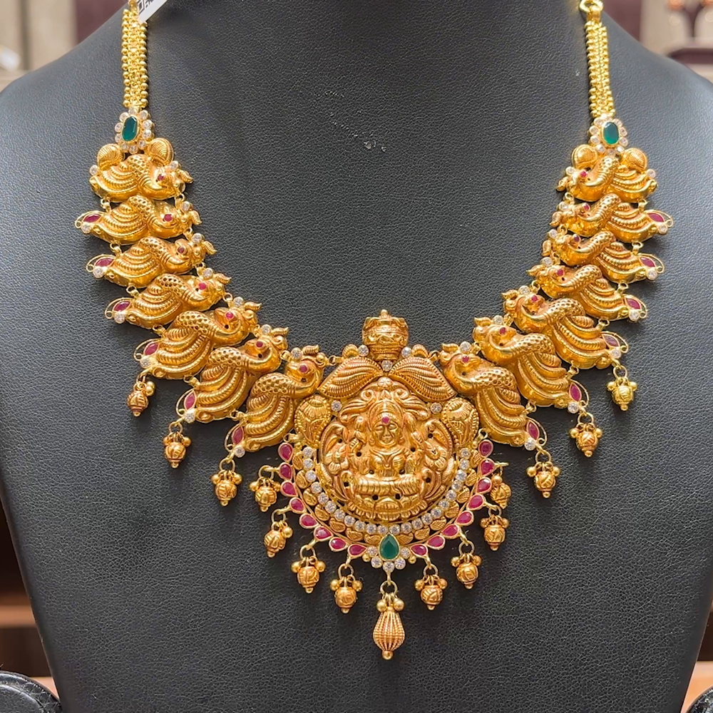 Chennai Shopping Mall 33.85gms NECKLACE 22K Antique