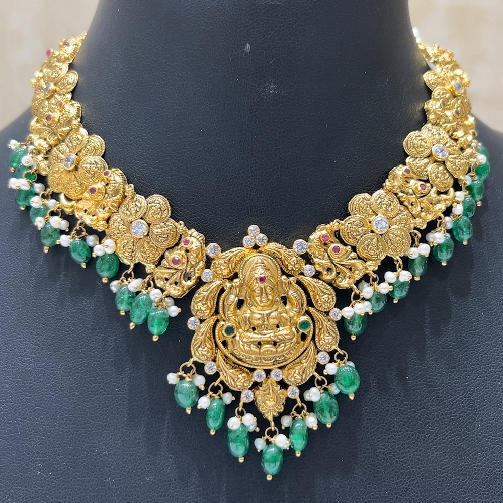 MUKUNDA JEWELLERS 19.809gms NECKLACE 22K Nakshi