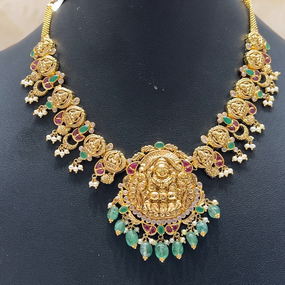 MUKUNDA JEWELLERS 24.53gms NECKLACE 22K Antique