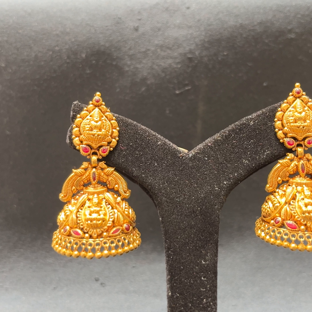 MUKUNDA JEWELLERS 16.28gms EARRINGS 22K Antique