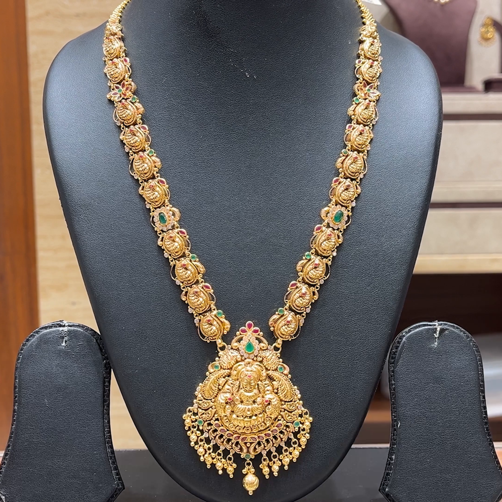 Chennai Shopping Mall 45.336gms HARAMS 22K Antique