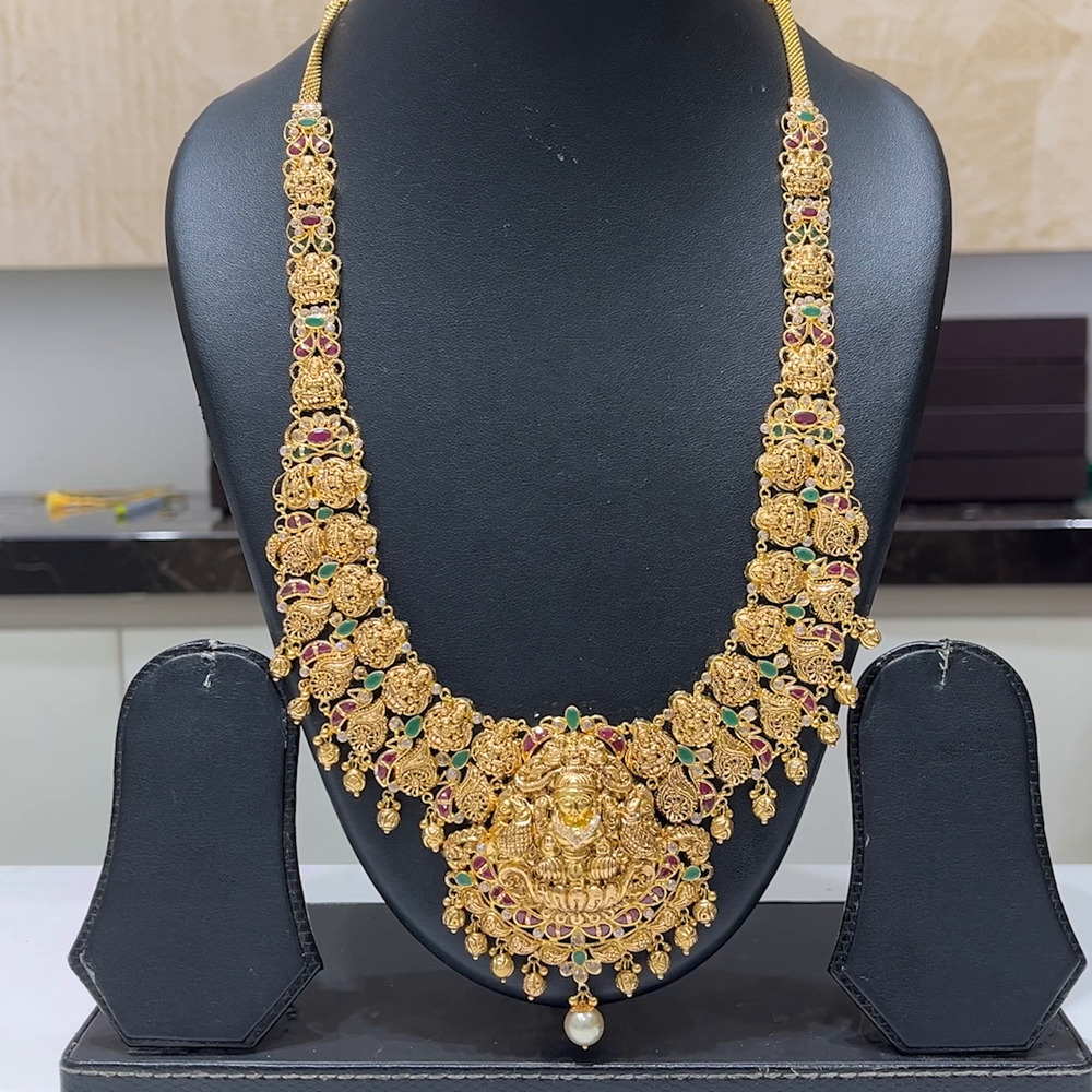 MUKUNDA JEWELLERS 55.27gms HARAMS 22K Antique