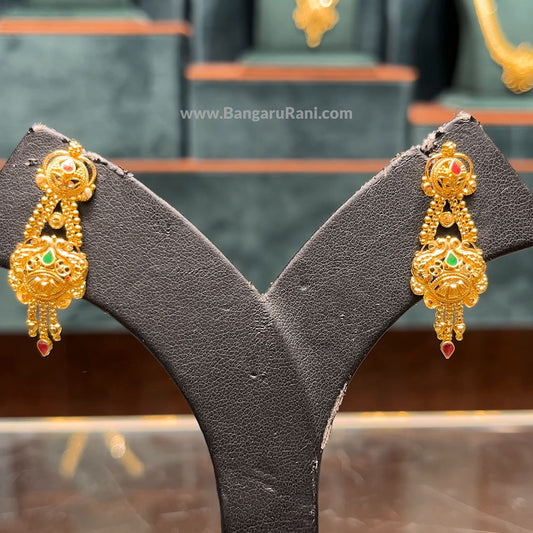 CMR 6.065gms EARRINGS 22K Yellow Gold